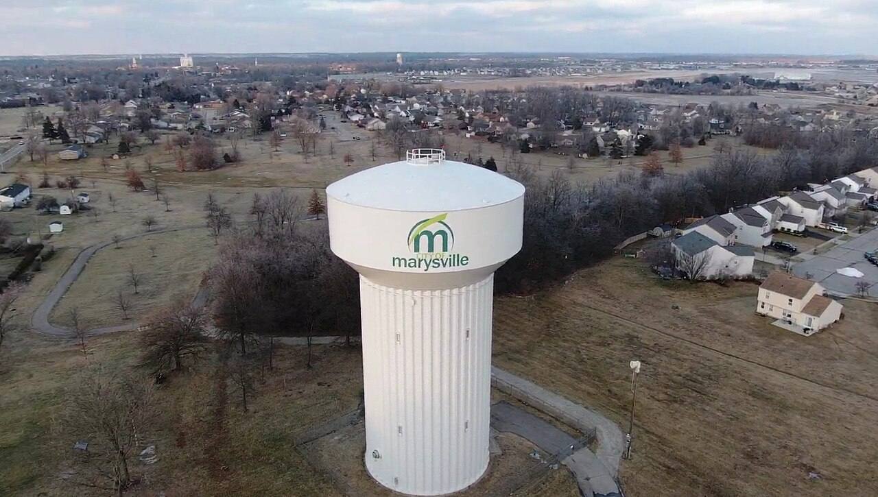 The Marysville water tower